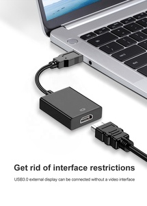 Adaptador USB 3,0 a HD 1080P para tarjeta gráfica externa, convertidor de Audio y vídeo, compatible con Windows XP Vista Win7/8, chapado en oro - Product Image 6