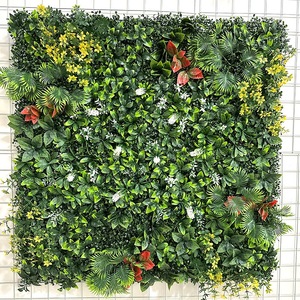 Effortlessly Cleanable Indoor Artificial Plant <b>Wall</b> <b>Panel</b> For Office Home Living Room Decor Supply - Product Image 1
