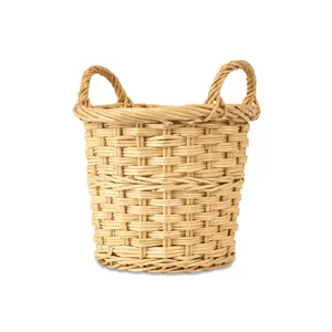 JY Wicker Baby Changing Plastic Waste Baskets Large Wicker Christmas Gift Basket Woven Wicker Gift Basket