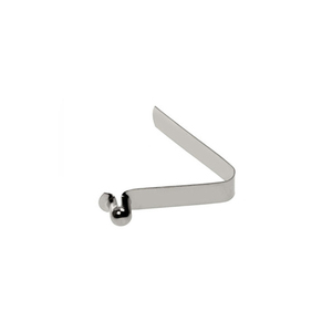 Clip a molla con pulsante a scatto in metallo piatto in acciaio inossidabile - Product Image 2