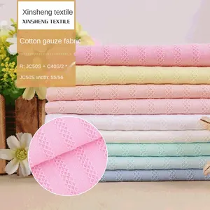 40 Cotton Jacquard Gạc Xoắn Vải Phụ Nữ Mặc Trẻ Em Mặc Áo Sơ Mi Đồ Ngủ Hanfu Vải Nhiều Màu544