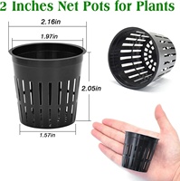 Vente en gros directe usine – Pots en filet hydroponiques personnalisés avec logo, 2 et 3 pouces, en plastique PP de qualité alimentaire, pour la culture intérieure