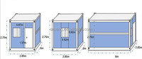 Maison modulaire préfabriquée de Chine prête à l'emploi ensemble de petits kits modulaires maisons en cabine maison en conteneur à vendre