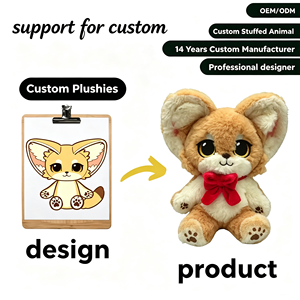 Peluche Renard <span class=keywords><strong>Fennec</strong></span> Kawaii Personnalisée OEM ODM, Peluche Renard <span class=keywords><strong>Fennec</strong></span> de Dessin Animé Personnalisée, Mascotte en Peluche Douce, Poupée en Peluche - Product Image 1
