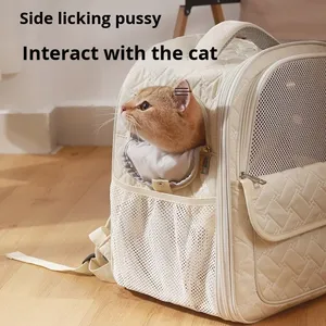Transportín <span class=keywords><strong>para</strong></span> <span class=keywords><strong>Gatos</strong></span>, Cápsula Espacial, <span class=keywords><strong>Mochila</strong></span> Portátil <span class=keywords><strong>para</strong></span> <span class=keywords><strong>Gatos</strong></span> y Perros, Ligera, <span class=keywords><strong>de</strong></span> Mano, Doble Correa <span class=keywords><strong>para</strong></span> el Hombro, Transpirable, <span class=keywords><strong>de</strong></span> Algodón Bordado, <span class=keywords><strong>para</strong></span> Mascotas - Product Image 2