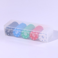 Jetons en plastique (PP) pour cartes spéciales de jeux d'échecs, salles de jeux de cartes, Texas Hold'em, Mahjong, cartes de points de jeu, jetons de récompense, cadeau