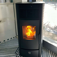 Estufa de Pellets Fangran 260B con Pantalla Táctil WiFi, Encendido Automático, Chimenea para Cocinar con Control Remoto para Salón de Banquetes