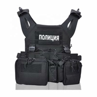 Gilet tactique durable en nylon unisexe avec système MOLLE, fermeture à fermoirs, léger, camouflage, respirant pour l'extérieur