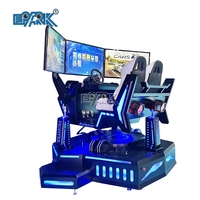 Máquina de Simulador de Carreras de Realidad Virtual 9D EPARK, Juego de Carreras de Tres Pantallas y Tres Ejes