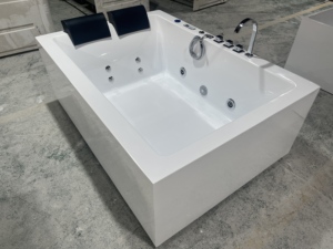 High-End 1.8m Freestanding Spa Hot <strong>Tub</strong> 3 Person Outdoor Bathroom Japanese Soaking Bluetooth Thermostat Whirlpool Massage 60gal+ - Product Image 6