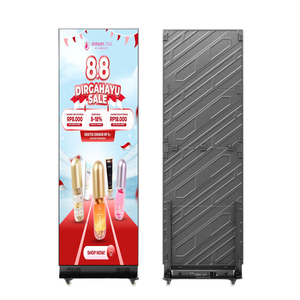 Giyim yeni koleksiyon promotör taşınabilir döküm LED lambalı Poster ekran yüksek parlaklık 800cd 2mm piksel aralığı 3-Year garanti için - Product Image 3