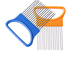 In Magazzino di Taglio In Acciaio Inox Da Cucina Gadget Verdura di Taglio Strumento di Supporto di <span class=keywords><strong>Cipolla</strong></span> per Affettare - Product Image 4