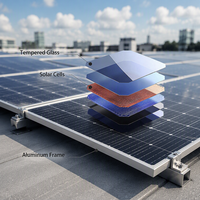 Panneau solaire certifié IEC TUV 500W 550W 590W TOPCon Bifacial Type N pour système d'alimentation domestique hors réseau