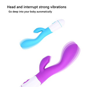 30 frequenza USB ricaricabile in Silicone <span class=keywords><strong>viola</strong></span> Dildo Wireless signora giocattolo del sesso di spinta G Spot coniglio <span class=keywords><strong>vibratore</strong></span> per le donne di sesso femminile - Product Image 4