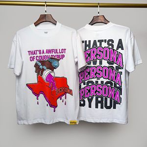 T-shirt da uomo oversize in cotone 100% di alta qualità con stampa 'THAT'S a AWFUL LOT of COUGH SYRUP', modello ALOCS Heavyweight - Product Image 5