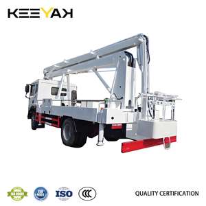 Howo 4x2 30 מ 'משאיות פעולה בגובה רב-משאיות מתקפלות זרועות מתקפלות רחוב סולר דלי משאית - Product Image 4