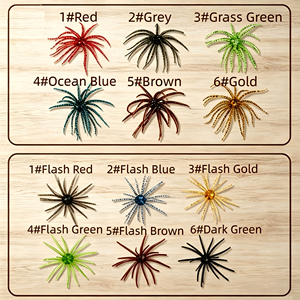 Esca Morbida in Silicone a Forma <span class=keywords><strong>di</strong></span> Riccio Marino Wajat per la Pesca <span class=keywords><strong>di</strong></span> Spigole e Persici con Drop Shot e Jig Head in Fiumi e Roccia Oceanica - Product Image 6