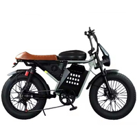 Vélo électrique tout-terrain hybride 20 pouces avec pneus antidérapants pour neige, 1000 Watts, moto électrique, dirt bike pour hommes, fabriqué en usine (OEM)
