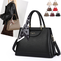 Sac à main en cuir PU de luxe au design tendance, bandoulière simple, sac fourre-tout élégant pour femmes