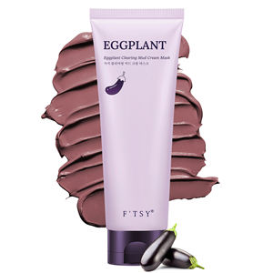 Máscara de arcilla de barro de berenjena para cuidado de SPA coreano, <span class=keywords><strong>exfoliante</strong></span> antienvejecimiento, piel brillante, máscara Facial de arcilla púrpura - Product Image 1