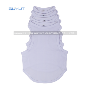 BUYUT Personnalisé Sublimation Imprimé Blanc Pet Mignon <span class=keywords><strong>t</strong></span>-shirts <span class=keywords><strong>Chiens</strong></span> Belle Porter Des Vêtements Gilets pour DIY Impression - Product Image 2