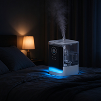 Humidificateur ultrasonique domestique, brume froide et chaude, couverture d'un mètre carré, télécommande mécanique, protection contre la coupure d'eau