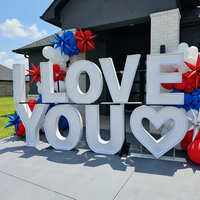 Expédition rapide, lettres lumineuses RGB personnalisées en usine de 3 pieds, 4 pieds, 5 pieds, I LOVE YOU, pour mariage, anniversaire, fournitures de fête, décoration d'événements
