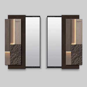 Pha lê sứ sơn nhà máy Acrylic tường nghệ thuật trang trí LED tầng gương hình học trang trí bức tranh tường gương - Product Image 6