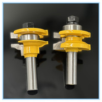 2 #   Fresa para unión de paneles grandes con vástago de 1/4'', 6mm, 12mm o 1/2'' para carpintería, para puertas de gabinetes, paneles de puertas y ventanas