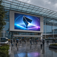 Pantalla Publicitaria Exterior P4 IP65 Impermeable SMD 960x960mm Fabricada en Fábrica para Promoción de Concesionarios de Celulares con Soporte Técnico