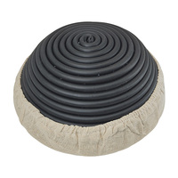 Vente en gros Panier rond en plastique fait main en rotin Banneton PP rotin pour l'épreuvage du pain Baskert Sourodugh pour le pain