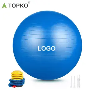 TOPKO 55/65/75cm व्यास अलग वजन परमवीर चक्र सामग्री योग गेंद