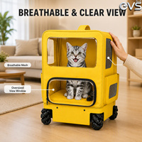 Poussette intelligente pour animaux de compagnie OVS Jogging, légère, 4 roues, sûre, ergonomique, 4 roues, voyage, suivi automatique, télécommande