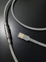 Câble de clavier mécanique spiralé YC8 4 broches avec connecteur détachable Aviator USB-C Mini USB personnalisé OEM plaqué à froid