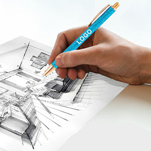 Stylo à bille promotionnel de bonne qualité, impression personnalisée, logo personnalisé, revêtement en caoutchouc souple, stylo en métal pour cadeaux - Product Image 3