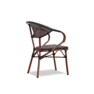 Ensemble de salle à manger bistro moderne en or pour l'extérieur chaise de patio en <span class=keywords><strong>bambou</strong></span> avec <span class=keywords><strong>balcon</strong></span> horeca en métal pour restaurants cafés et halls - Product Image 3