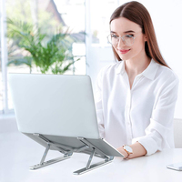 Support d'ordinateur portable en alliage d'aluminium réglable en hauteur support d'ordinateur portable support de tablette pliable de bureau pour support d'ordinateur portable MacBook