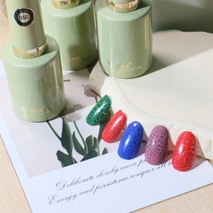 ชุดเจลทาเล็บแบบแตกง่าย 6 สี สำหรับขายส่ง ใช้กับหลอดไฟยูวีเพื่อทำเอฟเฟกต์แตกแบบ Air Dry Crackle - Product Image 6