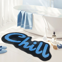 Tapis moderne en polyester, fabriqué à la machine, à motifs 3D, tapis en peluche et tapis avec logo pour salon, livraison incluse