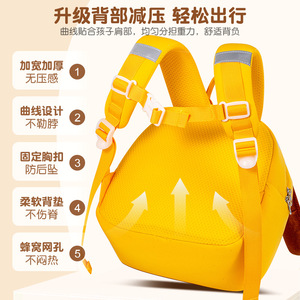 Sesame Baby Cartoon Tote Bag 14 In Breathable For Kindergarten Children 3-6 Years Unisex Summer 2025 - Product Image 5