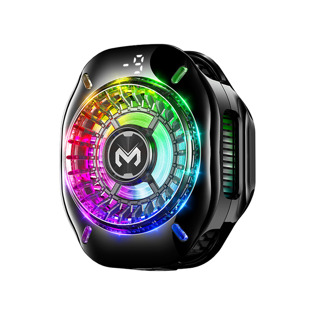 CX10 Magnetic Back Clip Phone Cooler Wireless Charging Semiconductor Cooling Digital Display Temperature Control Gaming Live ABS