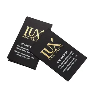 High Quality Foil Embossed Stamping Business Card Small Card Gold Printing