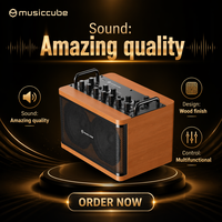Musiccube D2MAX Amplificatore per Chitarra Elettrica, Sistema PA, Altoparlante per Matrimoni, Concerti, Chiesa, Combo per Basso, Altoparlante per Busking