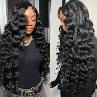 Perruques HD sans colle en cheveux humains bruts vietnamiens, style Loose Deep, prêtes à porter pour débutantes, sans colle ni gel, dentelle pré-coupée, vente en gros