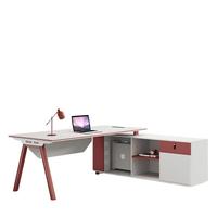 Bureau de direction moderne et minimaliste Shuo Ran, durable, avec armoire et rangement, garantie de 5 ans pour usage commercial