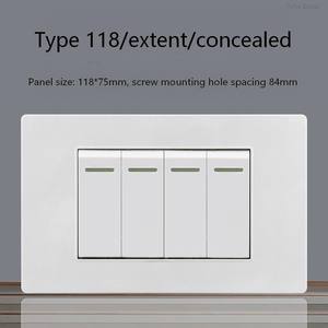 Interruptor de pared estándar general de 1 grupo y 1 canal, interruptor de luz eléctrico, disyuntor - Product Image 6