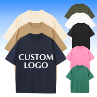 Kaos Oblong Pria Oversize Rajut Lengan Pendek Musim Panas Sablon Digital 100% Katun Murni 230gsm Logo Custom Unisex