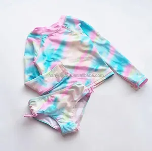 Ensemble <span class=keywords><strong>de</strong></span> maillot <span class=keywords><strong>de</strong></span> <span class=keywords><strong>bain</strong></span> deux pièces pour petite fille, personnalisé, tie-dye, avec haut tankini à bretelles croisées et bas <span class=keywords><strong>de</strong></span> maillot <span class=keywords><strong>de</strong></span> <span class=keywords><strong>bain</strong></span> - Product Image 1