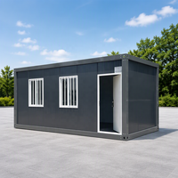 Maison conteneur pliable en Z à assemblage rapide, bâtiment préfabriqué en acier de 20 pieds, maison portable en kit pour chantier de construction