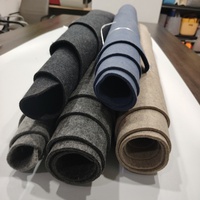 Tissu en feutre mélangé économique, pratique et respirant pour la fabrication de coussinets d'équipement sportif et de semelles intérieures de chaussures